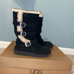 Black Tall UGG Maddi Boots